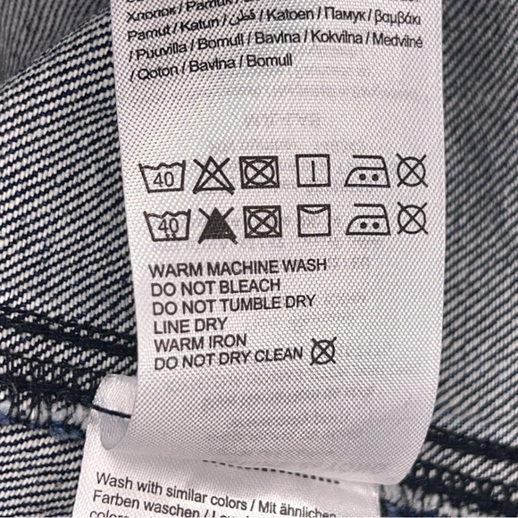 32 WAIST JDY DENIM SKIRT DARK BLUE CLASSIC Y2K STYLE - Picture 9 of 10